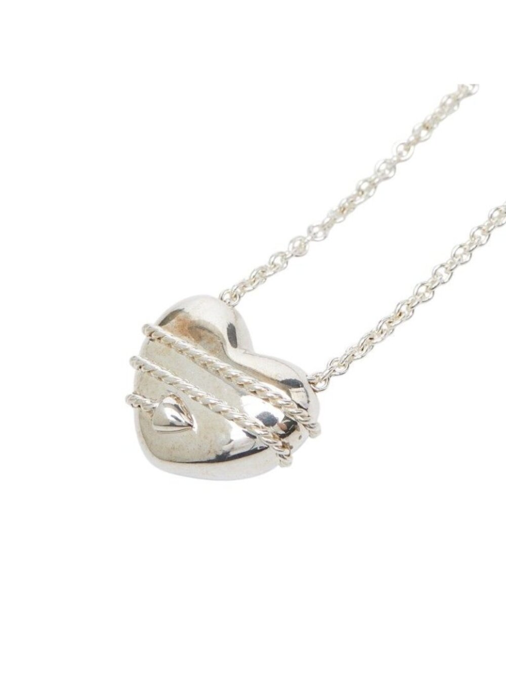 Tiffany & Co Heart & Arrow Necklace Silver